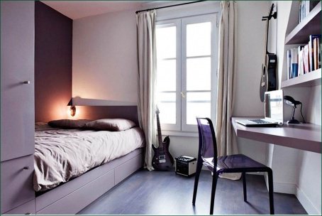 Дизайн интерьера маленькой спальни: