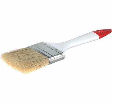 Кисть плоская для масляной краски, натур ворс пластиковая ручка  25мм в строительном интернет-магазине StroyBaza.by 