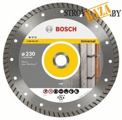 Круг Bosch, Proff.for Universal 125, алмазный отрезной турбо в строительном интернет-магазине StroyBaza.by 