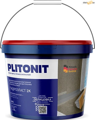 PLITONIT ГидроЭласт 2К (сух.) -12,5 кг + 4 л. в одном ведре в строительном интернет-магазине StroyBaza.by 