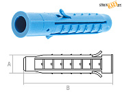 Дюбель распорный 8х30 мм четырехсегментный (100 шт в пласт. конт.) STARFIX в строительном интернет-магазине StroyBaza.by 
