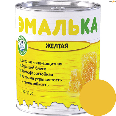 Эмаль ПФ-115 С ЭМАЛЬКА ЖЕЛТАЯ 0.9 л, шт. в строительном интернет-магазине StroyBaza.by 