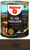 Масло для террас Alpina Oel fuer Terrassen, Темный 750 мл / 0,75 кг в строительном интернет-магазине StroyBaza.by 