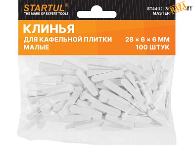 Клин д/каф. плитки малый 28х6х6мм 100шт STARTUL MASTER в строительном интернет-магазине StroyBaza.by 