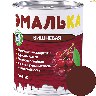 Эмаль ПФ-115 С ЭМАЛЬКА ВИШНЕВАЯ 0.9 л, шт. в строительном интернет-магазине StroyBaza.by 