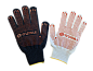 Перчатки трикотажные вязаные специальные WUMAX х/б, ПВХ, 5 нитей, 7,5 