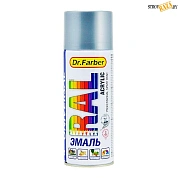 Эмаль-аэрозоль Dr.Farber акриловая универс. Ral 9006  глянцевая 520мл в строительном интернет-магазине StroyBaza.by 