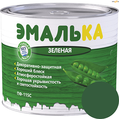 Эмаль ПФ-115 С ЭМАЛЬКА ЗЕЛЕНАЯ 2 л, шт. в строительном интернет-магазине StroyBaza.by 