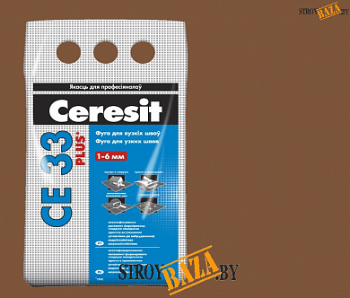 Фуга Ceresit СЕ 33 шоколад №58 (2кг), для узких швов, шт РБ в строительном интернет-магазине StroyBaza.by 