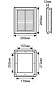 Вентрешетка 200х295мм STORM БЕЛАЯ