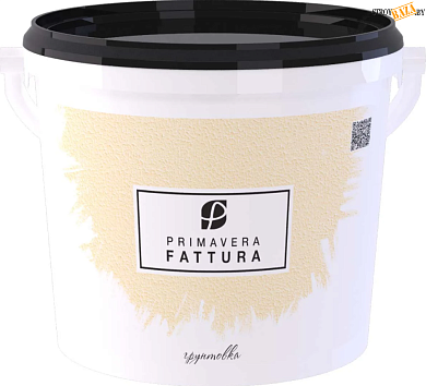 Грунтовка Primavera Fattura фактурная белая  5л (6,5 кг), шт. в строительном интернет-магазине StroyBaza.by 