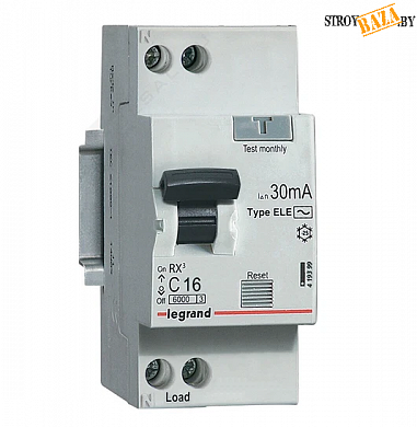 Дифференциальный автомат Legrand RX3 1P+N C 32А 30мА 6кА 2М AC 419402, шт. в строительном интернет-магазине StroyBaza.by