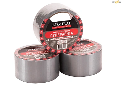Лента герметизирующая серая 48мм*10м 160 мкм ADMIRAL Суперлента в строительном интернет-магазине StroyBaza.by