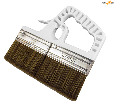 Кисть DЕCOR 200 мм, темн. ворс, для лака  в строительном интернет-магазине StroyBaza.by 
