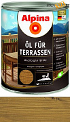 Масло для террас Alpina Oel fuer Terrassen, Средний 750 мл / 0,75 кг в строительном интернет-магазине StroyBaza.by 