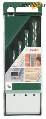 Сверло универсальное Bosch, 4-8мм, набор 5шт в строительном интернет-магазине StroyBaza.by 