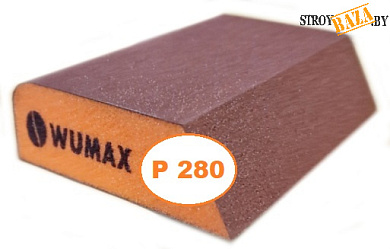 Губка абразивная 4-х сторонняя угловая WUMAX Р280 в строительном интернет-магазине StroyBaza.by 