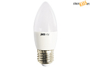 Лампа светодиодная C37 СВЕЧА 8Вт PLED-LX 220-240В Е27 5000К JAZZWAY (60 Вт  аналог лампы накаливания, 640Лм,холодный) в строительном интернет-магазине StroyBaza.by