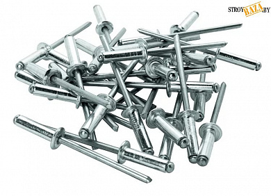Заклепки алюминиевые 4,8*8MM  (50 шт.) в строительном интернет-магазине StroyBaza.by 