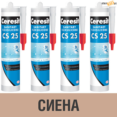 Герметик силиконовый Ceresit CS25, сиена № 47, 280 мл, шт. в строительном интернет-магазине StroyBaza.by 