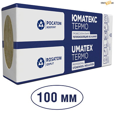 Утеплитель UMATEX Termo LINIO 15, 100 мм, фасадный, 1200x600 мм, упаковка 2,16 м2, шт. в строительном интернет-магазине StroyBaza.by 