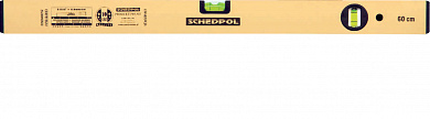 Уровень "Schedpol" золотистый ЛЮКС 2 глазка,  40см в строительном интернет-магазине StroyBaza.by 
