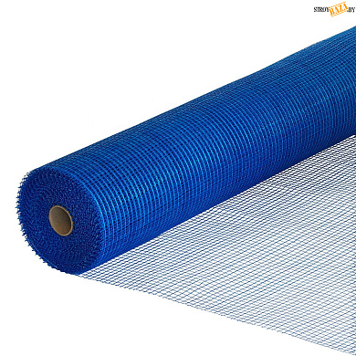Стеклосетка ССШ-160 (ПРАВIЛЬНАЯ) яч. 5х5; 1х50м, СИНЯЯ в строительном интернет-магазине StroyBaza.by