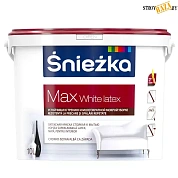 Краска Снежка Макс Уайт Латекс, 3 л, латексная SNIEZKA MAX WHITE LATEX, шт. в строительном интернет-магазине StroyBaza.by 