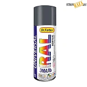 Эмаль-аэрозоль Dr.Farber акриловая универсальная Ral 7024 глянцевая 520 мл в строительном интернет-магазине StroyBaza.by 