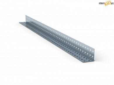 Уголок Кнауф алюминиевый 25 мм, 0.4 мм, 2,5 м, усиленный, шт.  в строительном интернет-магазине StroyBaza.by 