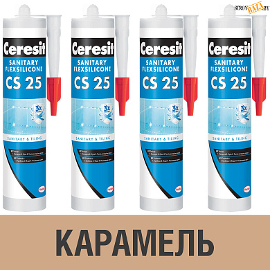 Герметик силиконовый Ceresit CS25, карамель № 46, 280 мл, шт. в строительном интернет-магазине StroyBaza.by 