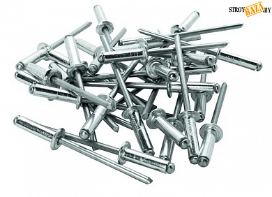 Заклепки алюминиевые 12,7х2,4 мм упаковка 50 штук, уп. в строительном интернет-магазине StroyBaza.by 
