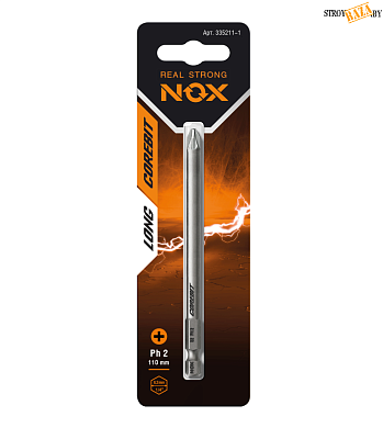 Бита E 6,3 ph2-110, 1 шт/уп на карте "NOX COREBIT" в строительном интернет-магазине StroyBaza.by 