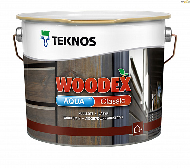 Лазурь-антисептик Teknos WOODEX Aqua Classik B3, 0,9 л, шт, Финляндия в строительном интернет-магазине StroyBaza.by 