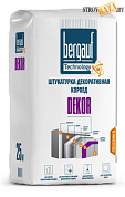 Штукатурка Бергауф Dekor, белая короед 2-3 мм, декоративная, 25 кг. в строительном интернет-магазине StroyBaza.by 