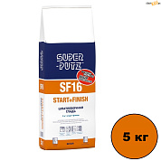 Шпатлевка SUPER-PUTZ SF 16 START+FINISH, 5кг в строительном интернет-магазине StroyBaza.by 