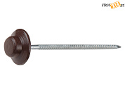 Гвоздь для битумного еврошифера 2.5х70 коричневый круглый (100 шт в упак) (STARFIX) в строительном интернет-магазине StroyBaza.by 