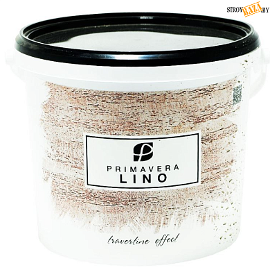 Декоративный состав PRIMAVERA LINO (0,5)  белая 11л (13 кг), шт. в строительном интернет-магазине StroyBaza.by 