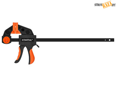 Струбцина пистолетная 300х60мм STARTUL PROFI (ST9026-30) (быстрозажимная, мягкие накладки) в строительном интернет-магазине StroyBaza.by 