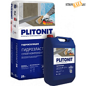 ГидроЭласт PLITONIT  2К, (компл. 25 кг+8 л) двухкомпонетная гидроизоляция в строительном интернет-магазине StroyBaza.by 