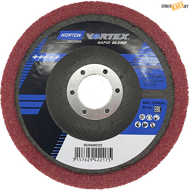 Зачистной круг 125х12х22 Norton BEARTEX VORTEX в строительном интернет-магазине StroyBaza.by 