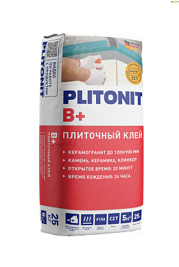 Клей для керамогранита Plitonit "B+" 25 кг в строительном интернет-магазине StroyBaza.by 