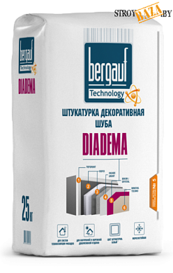 Штукатурка Бергауф DIADEMA, белая  зерно 1-1,2 мм, декоративная «шуба», 25 кг. в строительном интернет-магазине StroyBaza.by 