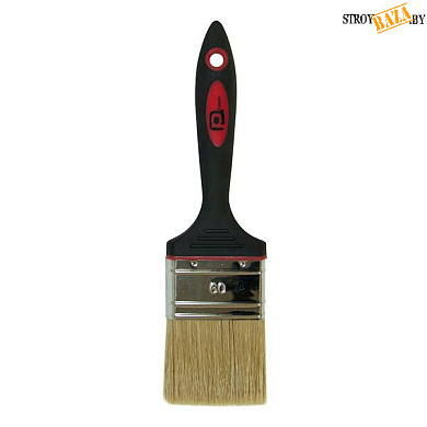 Кисть плоская "Премиум", натуральная щетина, двухк. рукоятка, 60мм в строительном интернет-магазине StroyBaza.by 