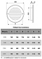 Решётка вентиляционная круглая с фланцем D100мм ЭРА