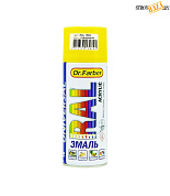 Эмаль-аэрозоль Dr.Farber акриловая универсальная Ral 1023  глянцевая 520 мл в строительном интернет-магазине StroyBaza.by 