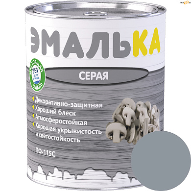 Эмаль ПФ-115 С ЭМАЛЬКА СЕРАЯ 0.9 л, шт. в строительном интернет-магазине StroyBaza.by 
