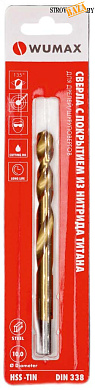 Сверло по металлу WUMAX HSS-TiN 8,5 мм в строительном интернет-магазине StroyBaza.by 